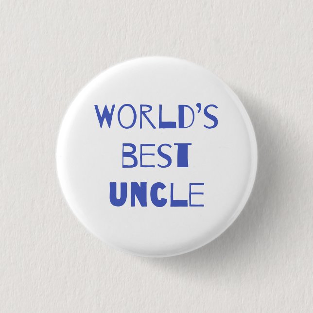 Badge Rond 2,50 Cm Le meilleur oncle du monde (Devant)