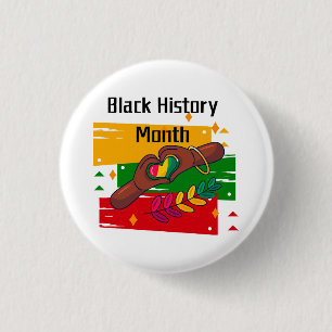 Badge Rond 2,50 Cm Le Mois de l'histoire des Noirs célèbre la montée