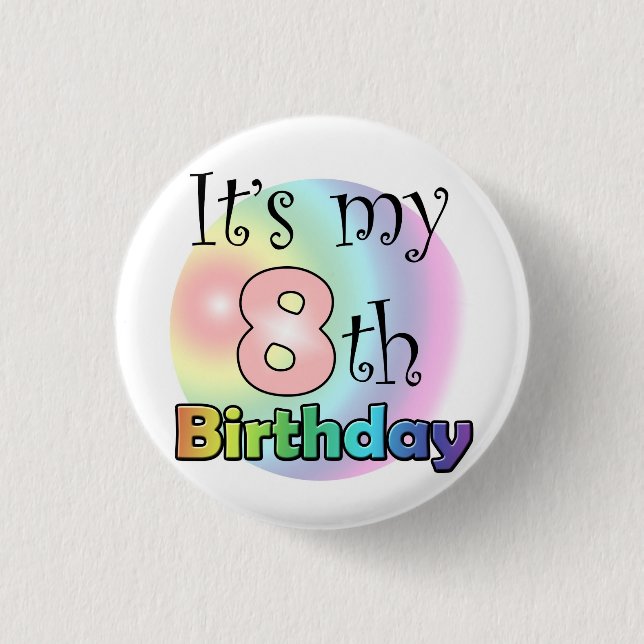 Badge Rond 2,50 Cm Le My Birthday de Roze It (Devant)