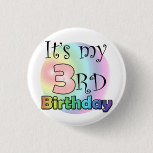 Badge Rond 2,50 Cm Le My Birthday de Roze It's