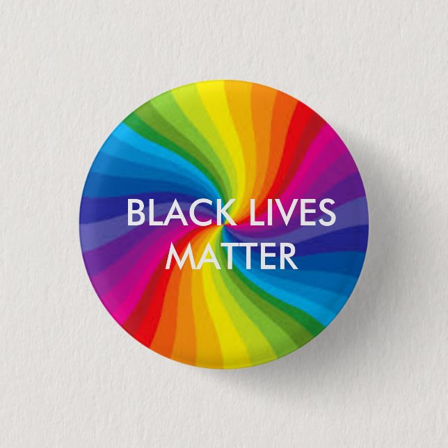 Badge Rond 2,50 Cm Le noir vit Matter/LGBTQ (Devant)
