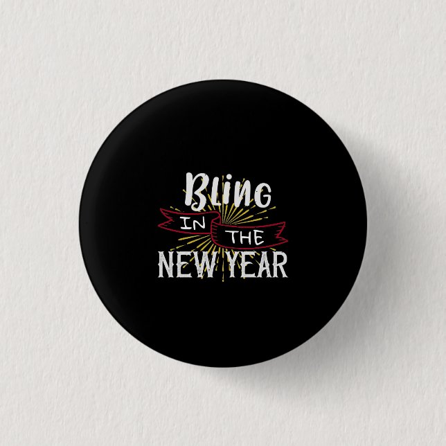 Badge Rond 2,50 Cm Le Nouvel An (Devant)