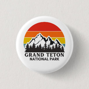 Badge Rond 2,50 Cm Le Parc national de Grand Teton