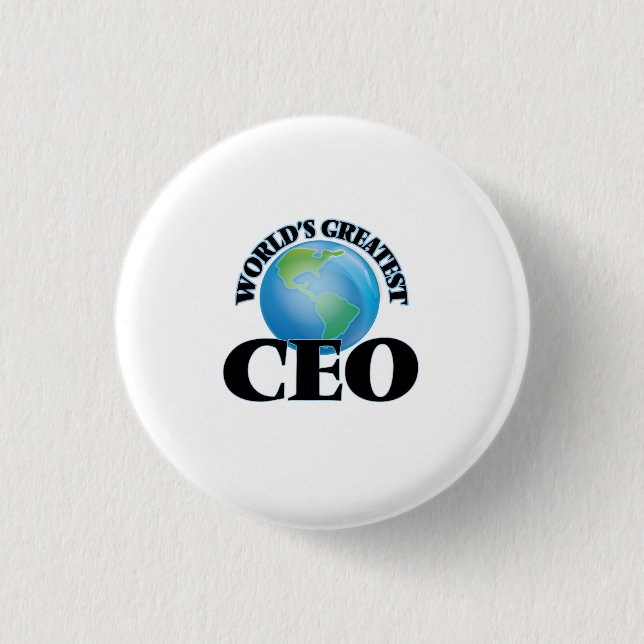 Badge Rond 2,50 Cm Le plus grand CEO du monde (Devant)