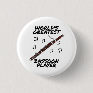 Badge Rond 2,50 Cm Le plus grand joueur de baston du monde, Bassoonis