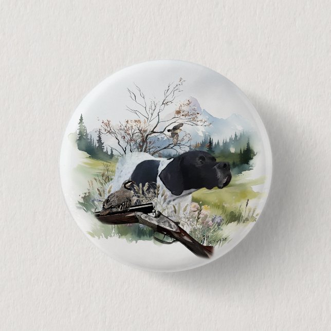 Badge Rond 2,50 Cm Le pointeur anglais (Devant)