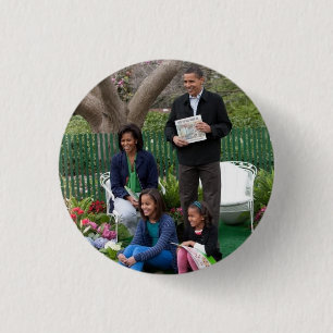 Badge Rond 2,50 Cm Le président Barack Obama et sa famille