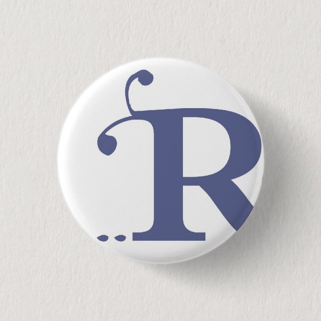Badge Rond 2,50 Cm Le R (Devant)