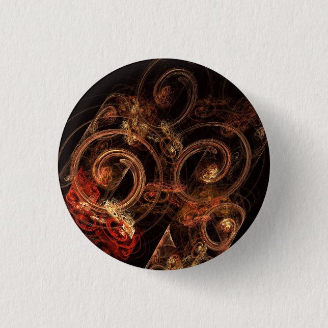 Badge Rond 2,50 Cm Le son de la musique Bouton d'art Abstrait (rond) (Devant)