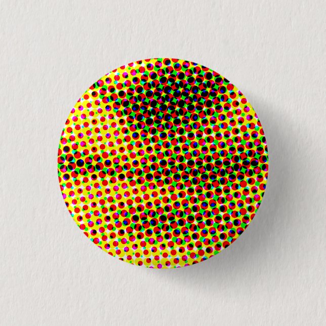 Badge Rond 2,50 Cm Le sourire CMYK de Mona (Devant)