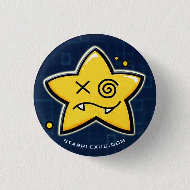 Badge Rond 2,50 Cm le starplexus confondent le bouton (Devant)