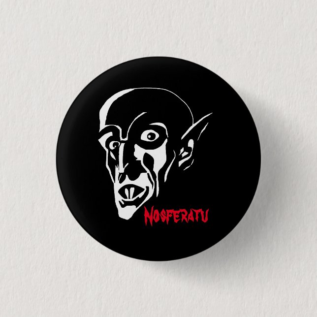 Badge Rond 2,50 Cm Le Vampire Nosferatu (Devant)