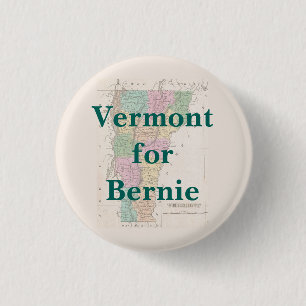Badge Rond 2,50 Cm Le Vermont pour Bernie 2016