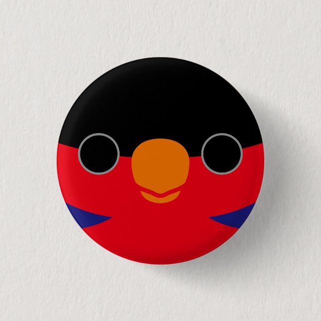 Badge Rond 2,50 Cm Le visage d'une gloire noire (Devant)