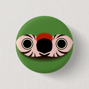 Badge Rond 2,50 Cm Le visage d'une mâchoire militaire