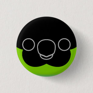 Badge Rond 2,50 Cm Le visage d'une perruque de Nanday
