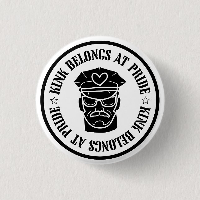 Badge Rond 2,50 Cm Leather Roots (Devant)