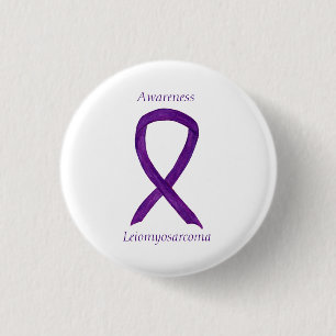 Badge Rond 2,50 Cm Leiomyosarcoma Purple Award : Épingle Personnalis
