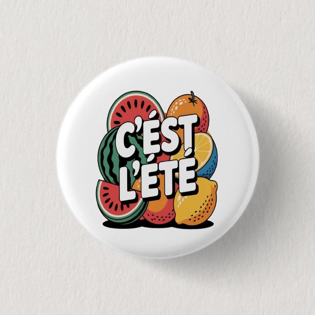 Badge Rond 2,50 Cm Lemon Breeze (Devant)