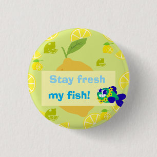 Badge Rond 2,50 Cm Lemon Vibes 