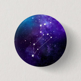 Badge Rond 2,50 Cm Leo Constellation Zodiac