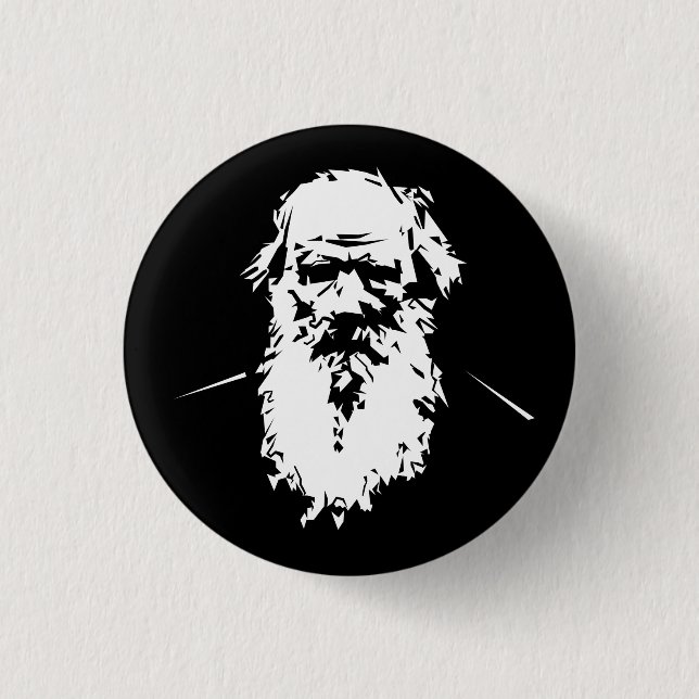 Badge Rond 2,50 Cm Léon Tolstoï - portrait (Devant)