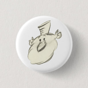 Badge Rond 2,50 Cm Leonardo - bouton petit