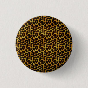 Badge Rond 2,50 Cm Léopard Fourre Imprimer Motif animal