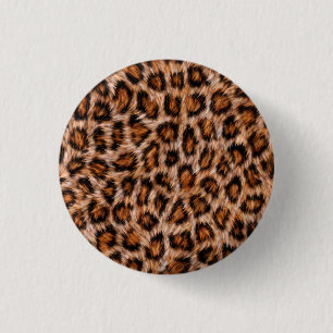 Badge Rond 2,50 Cm Leopard Fur Spots Pattern