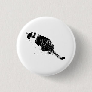 Badge Rond 2,50 Cm L'épingle de chat graphique ajoute une touche à la