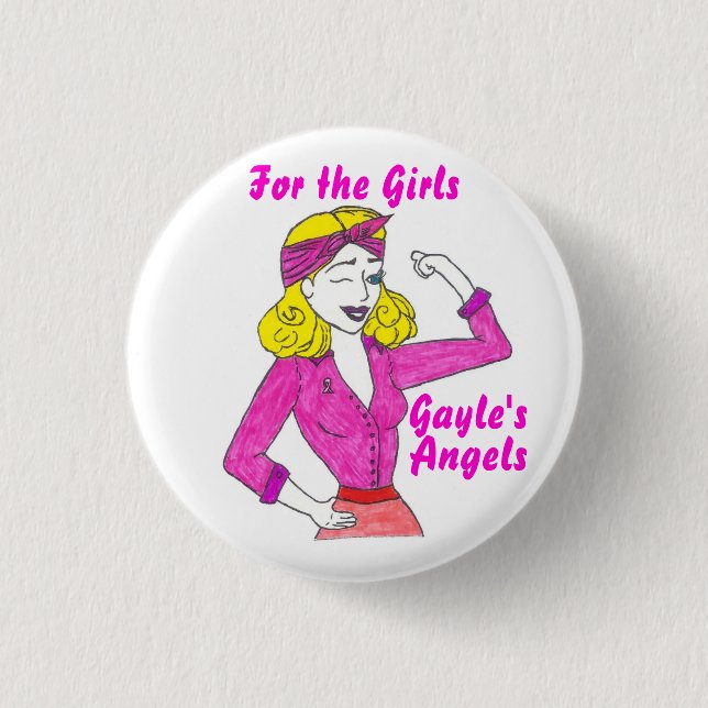 Badge Rond 2,50 Cm Les anges de Gayle - bouton (Devant)