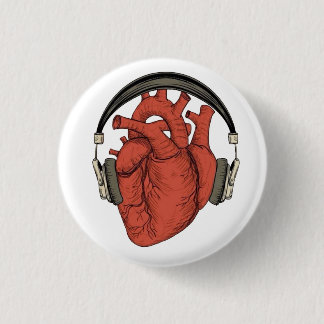 Badge Rond 2,50 Cm Les battements du coeur