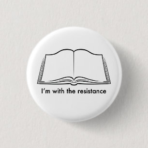 Badge Rond 2,50 Cm Les bibliothécaires mènent la résistance
