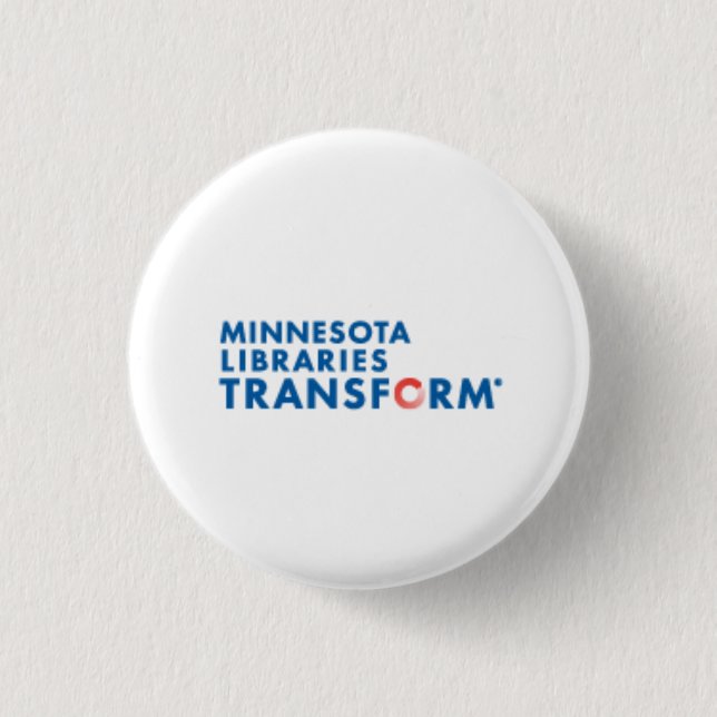 Badge Rond 2,50 Cm Les bibliothèques du Minnesota transforment le (Devant)
