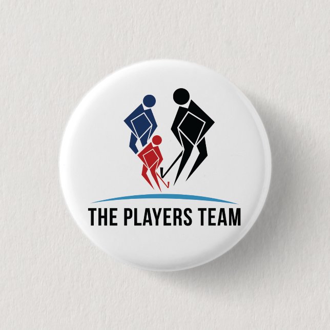 Badge Rond 2,50 Cm Les boutons d'équipe de joueurs (Devant)