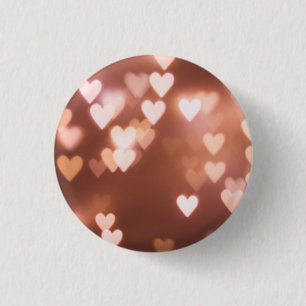 BADGE ROND 2,50 CM LES COEURS DU JOUR DE ROSE VALENTINE