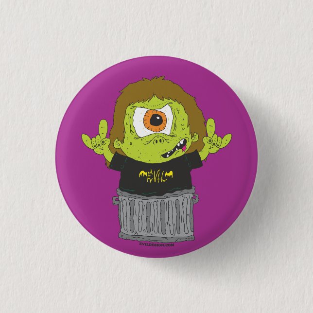 Badge Rond 2,50 Cm Les DÉCHETS CLOPS le Pin (Devant)