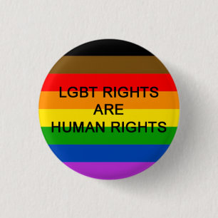 Badge Rond 2,50 Cm Les droites de LGBT sont insigne de droits de