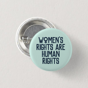 Badge Rond 2,50 Cm Les "droits de la femme sont féministe de droits