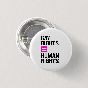 Badge Rond 2,50 Cm Les droits des homosexuels égaux aux droits de l'h