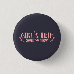 Badge Rond 2,50 Cm Les Filles Mignonnes Voyage Moins Cher Que La Thé