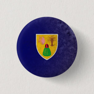 Badge Rond 2,50 Cm Les Îles Turques et Caïques