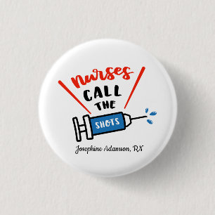 Badge Rond 2,50 Cm Les infirmières prennent les choses en main Person