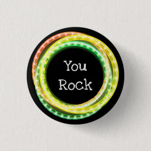 Badge Rond 2,50 Cm Les lumières de ton trou de rock