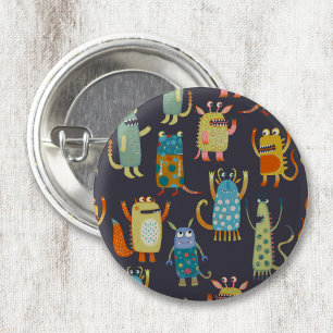 Badge Rond 2,50 Cm Les mignons monstres
