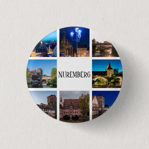 Badge Rond 2,50 Cm Les paysages de Nuremberg