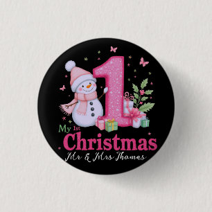 Badge Rond 2,50 Cm Les plus susceptibles de danser avec Père Noël, Br