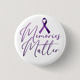 Badge Rond 2,50 Cm Les souvenirs comptent le bouton de sensibilisatio