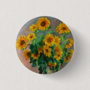 Badge Rond 2,50 Cm Les tournesols de Monet