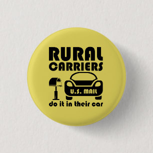 Badge Rond 2,50 Cm Les Transporteurs Ruraux De La Poste Le Font Dans